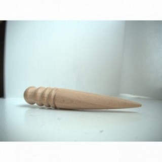 penscil shaped, round edge polisher for leatherwork.