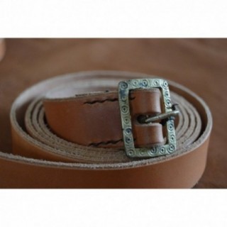 HIstorically correct leather belt,12-1800 AD, with iron buckle